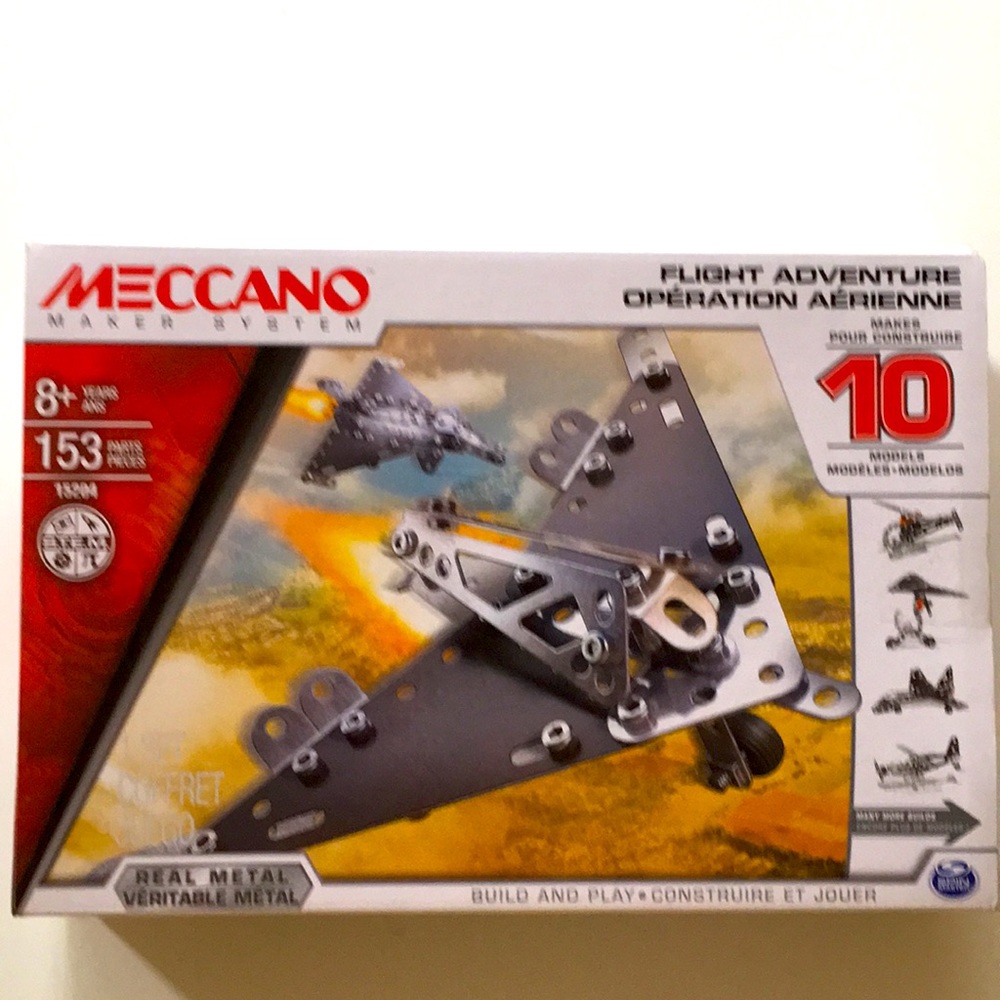 Meccano Stem Building toy flight adventure New